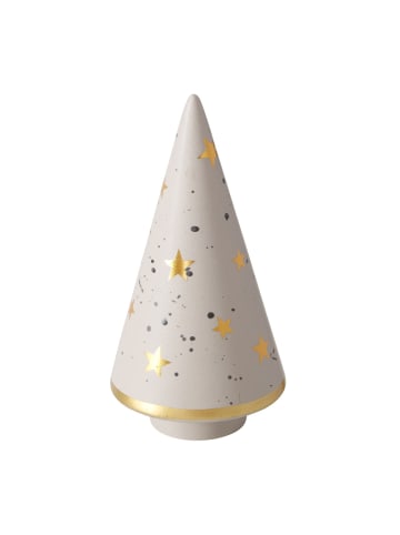 Boltze Weihnachtsbaumfigur aus Naturstein LAMORA in Grau, (B) 9 x (H) 16 x (L) 9 cm