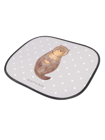 Mr. & Mrs. Panda autofenster sonnenschutz Otter Muschel ohne Spruch in Grau Pastell