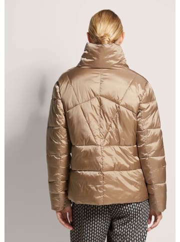 MADELEINE Wattierte Steppjacke mit Stehkragen in caramel