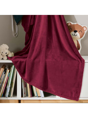 REDBEST Fleece, Microfaser Wohndecke 5er-Pack Amarillo in bordeaux