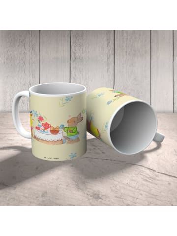Mr. & Mrs. Panda Tasse Ostern Frühstück ohne Spruch in Blumig