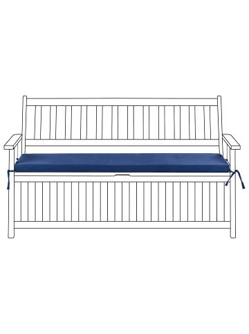 Beliani Auflagen SOVANA in Blau - (W) 148 x (H) 5 x (L) 45 cm