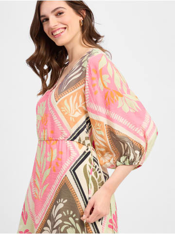 comma Kleid in rosa mehrfarbig - 0001