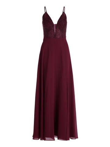 Vera Mont Abendkleid mit Stickerei in Deep Dahlia