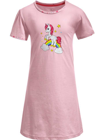 Erwin Müller Single-Jersey Kinder-Nachthemd in hellrosa