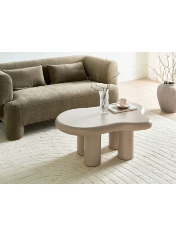 Beliani Couchtisch ONDLE in Beige - (W) 70 x (H) 40 x (L) 100 cm