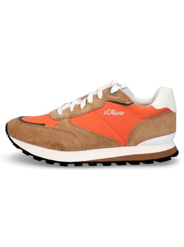 S. Oliver Sneaker in orange braun