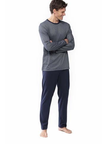 Mey Pyjama kurz für Herren in blau