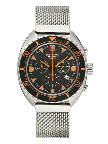 Swiss Alpine Military by Grovana Analoguhr für Herren in silber