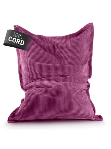 Lumaland LUMALAND Sitzsack Classic XXL Cord 380 L - 140 x 180 cm - mit waschbarem Bezug