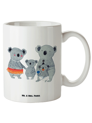 Mr. & Mrs. Panda Pott Koala Familie ohne Spruch in Weiß