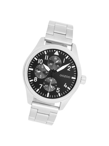 Oozoo Analog-Armbanduhr Oozoo Timepieces silber groß (ca. 42mm)