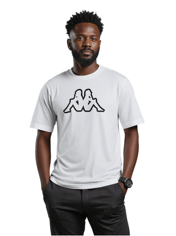 Kappa Kappa T-Shirt Logo Cromen M_Weiß