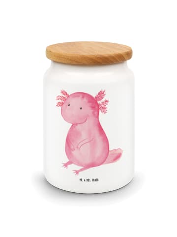Mr. & Mrs. Panda Vorratsdose Axolotl Niedlich ohne Spruch in Weiß