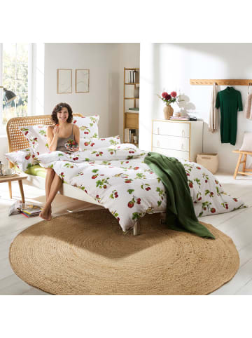 REDBEST Seersucker Bettwäsche in rot