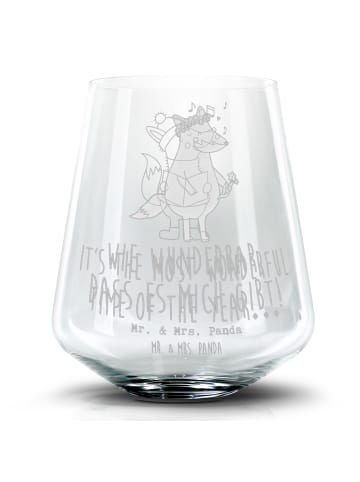Mr. & Mrs. Panda Tumbler Fuchs Sänger mit Spruch in Transparent