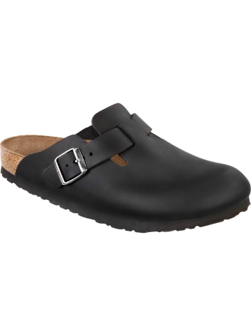 Birkenstock Sandale Boston Oiled Leather in Schwarz