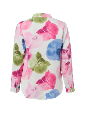 Franco Callegari Leinenbluse in pink mehrfarbig - 0048