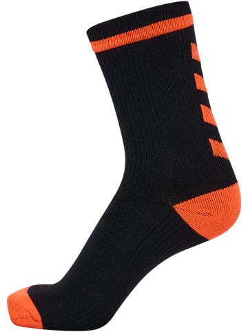 Hummel Low Socken Elite Indoor Multisport Erwachsene in BLACK/NEON ORANGE