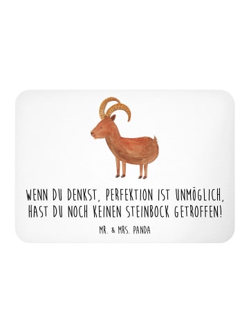 Mr. & Mrs. Panda Magnet Steinbock Perfektion mit Spruch in Weiß