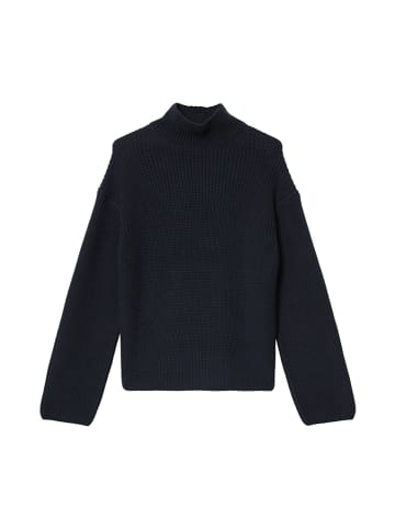 Marc O'Polo DfC Turtleneck-Strickpullover loose in Blau