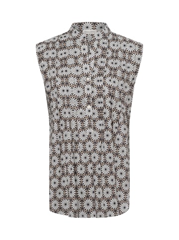 Marc O'Polo Bluse in anthrazit weiß
