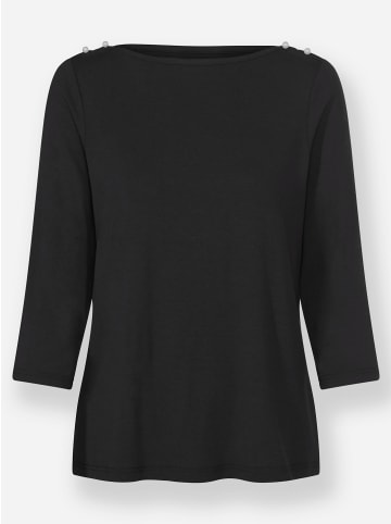 WITT WEIDEN 3/4-Arm-Shirt in schwarz