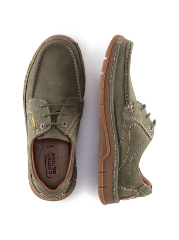 Camel Active Bootschuhe aus Nubukleder in Dunkelgrün