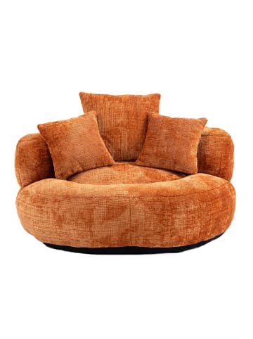 ABRIHOME Lazy Sofa Sitzsack mit drei Kissen - Chenille in Orange