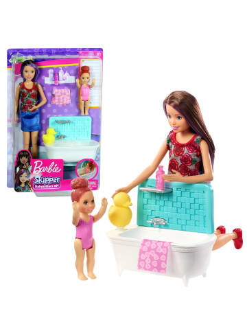 Barbie Puppe & Bad Spiel-Set | Barbie | Skipper Babysitter | Mattel FXH05