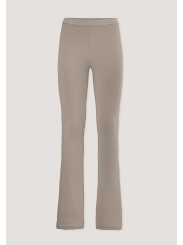 Hessnatur Hessnatur Leggings Flared SOFT RIB aus Bio-Baumwolle in mandelbraun