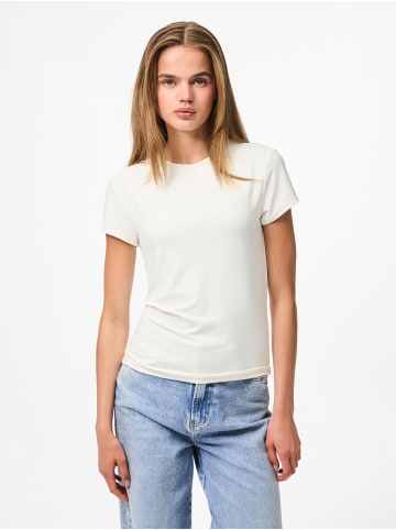 Pieces T-Shirt in Coconut Milk