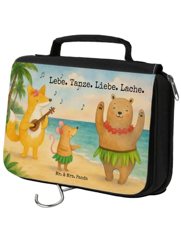 Mr. & Mrs. Panda Schminktasche Waldtiere Aloha Design mit Spruch in Weiß