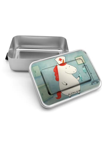 Mr. & Mrs. Panda Metallbox Einhorn Krankenschwester Design ohne ... in Weiß