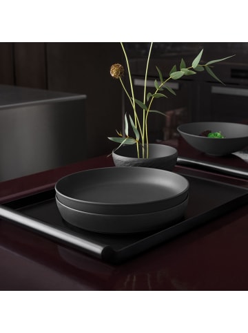 Villeroy & Boch Schale flach schwarz Iconic in schwarz