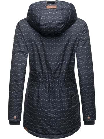 ragwear Winterjacke Zuzka Winter in Navy Zig Zag22