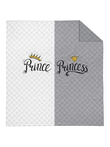 Carpe Sonno Tagesdecke Prince & Princess in Grau