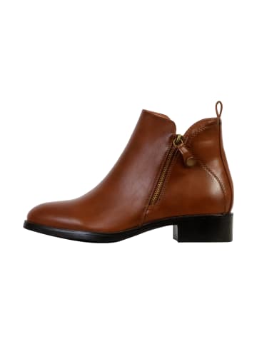 Divine Factory Stiefeletten mit Reißverschluss Braun