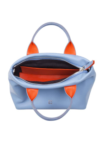 DuDu Ibiza Handtasche Leder 22 cm in pastellblau