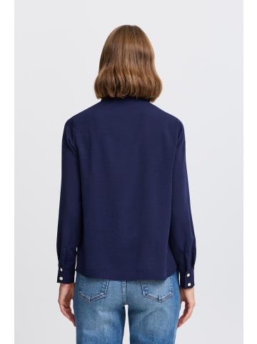 b. young Kurzarm-Bluse BYIDALINE Regular fit in Medieval Blue