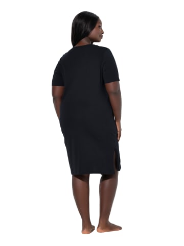 Ulla Popken Nachthemd in schwarz