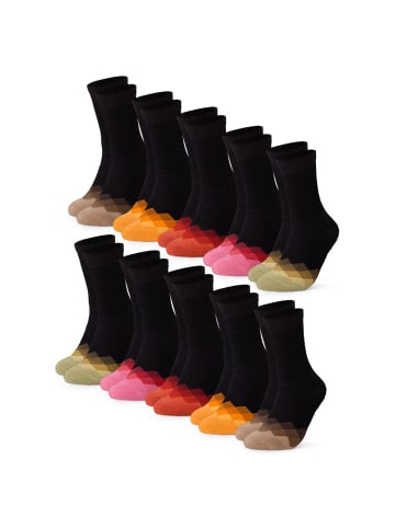 Occulto 10er Pack Bunte Socken Evelin in Herbstmix