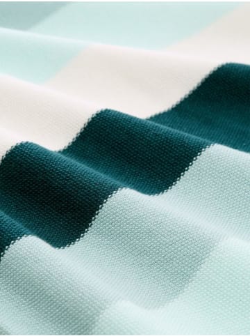 Tom Tailor Pullover in green mint white stripe