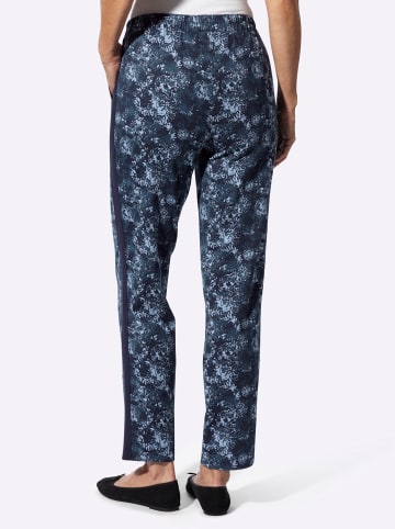 Sieh an! Freizeithose in bleu-marine-bedruckt