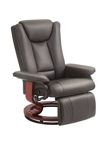 HOMCOM Relaxsessel-78L x 88B x 103H cm-Braun