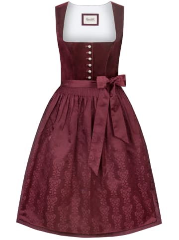 Stockerpoint Midi Dirndl "Viktoria" in bordeaux