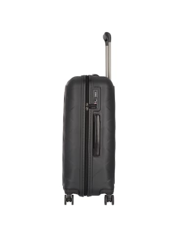 Stratic Leather & More 4-Rollen Trolley 65 cm in matt black