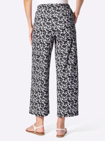 WITT WEIDEN Culotte in schwarz-weiß-bedruckt