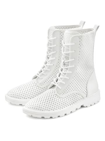 LASCANA Stiefelette in weiß