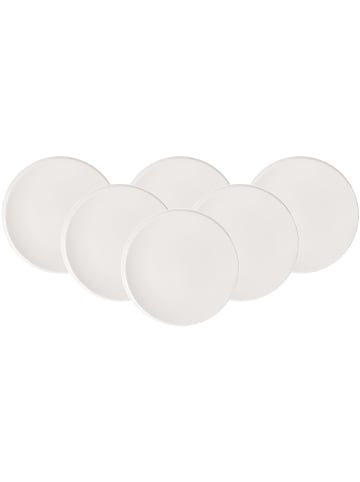Villeroy & Boch 6er Set Frühstücksteller NewMoon ø 24 cm in weiß